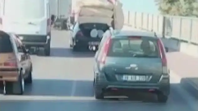 Kayseri'de gündem olmuştu: Aracına ne bulduysa yükledi cezadan kaçamadı!