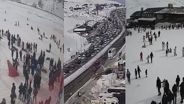 Kayseri'de güzel havayı fırsat bilen Erciyes'e akın etti!