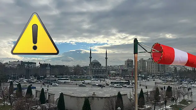 Kayseri'de hızı 80-90 km/saate ulaşacak: Meteoroloji uyardı!