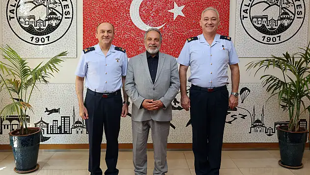 Kayseri'de iki komutandan veda! Başkan Yalçın'la son buluşma