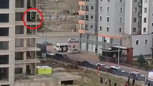 Kayseri'de inşaata çıkan şahıs ortalığı birbirine kattı