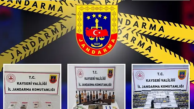 Kayseri'de Jandarma sorumluluk sahasında neler yaşandı? Şubat ayı istatistikleri dikkat çekti!