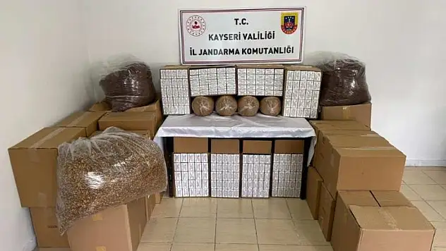 Kayseri'de kaçak sigara operasyonu! 200 kilo tütün ele geçirildi