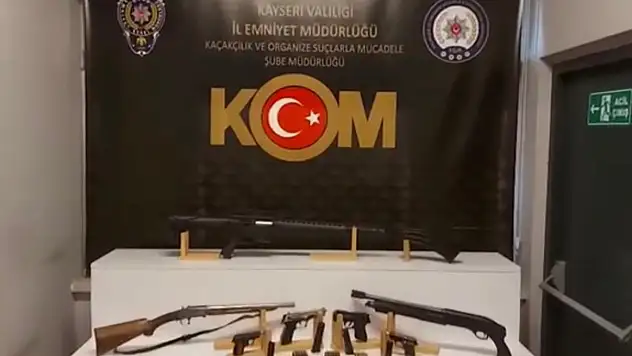 Kayseri'de kaçak silah ticareti yapan 2 kişi gözaltına alındı!