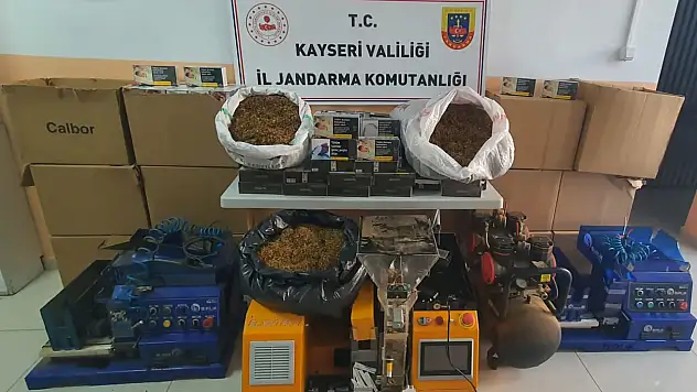 Kayseri'de kaçak tütün operasyonu!