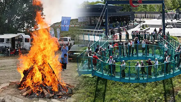 Kayseri'de kamp ateşi yakıldı: Köprülü cam teras ilk kez ziyaretçilere açıldı!