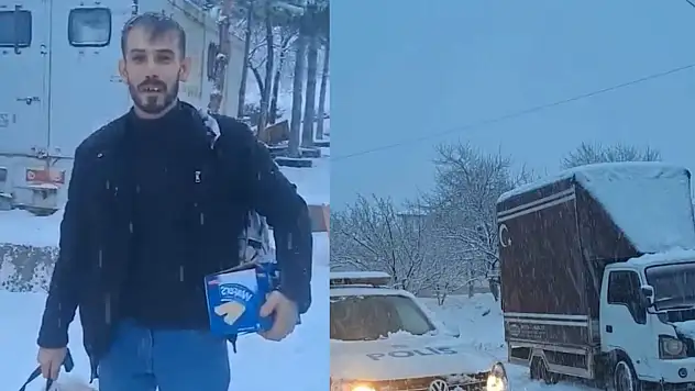 Kayseri'de kar ve tipide kalan 3 vatandaş kurtarıldı!