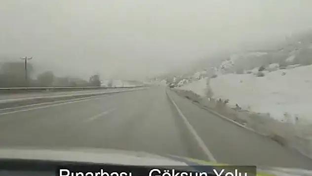 Kayseri'de karlı sabah: Yollarda 16 Kasım Pazar günü durum nasıl?