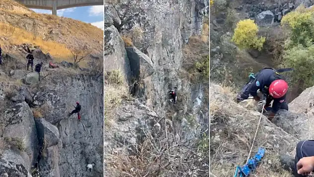 Kayseri'de keçi kurtarma operasyonu: Ekipler seferber oldu!