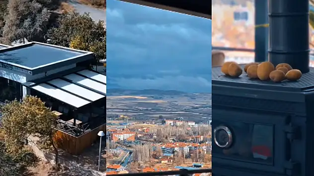 Kayseri'de kışı burada geçirmek isteyeceksiniz: Köz patates ve güzel manzara!
