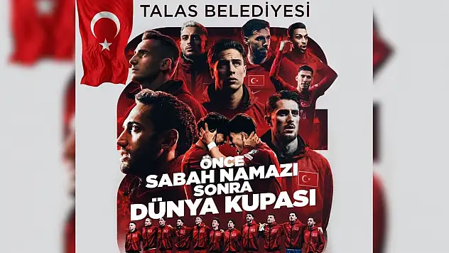 Kayseri'de maç sabah namazı ve çorba ikramının ardından dev ekran kurulacak