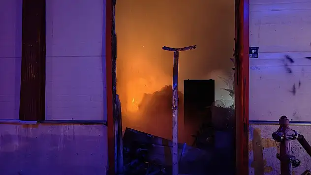 Kayseri'de atölyede yangın çıktı