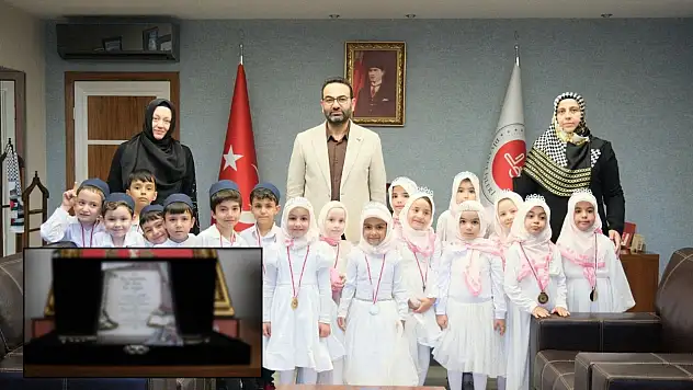 Kayseri'de miniklerden Alim Yaya'ya anlamlı hediye