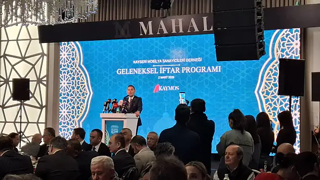 Kayseri'de mobilya sanayicileri bu iftarda buluştu!