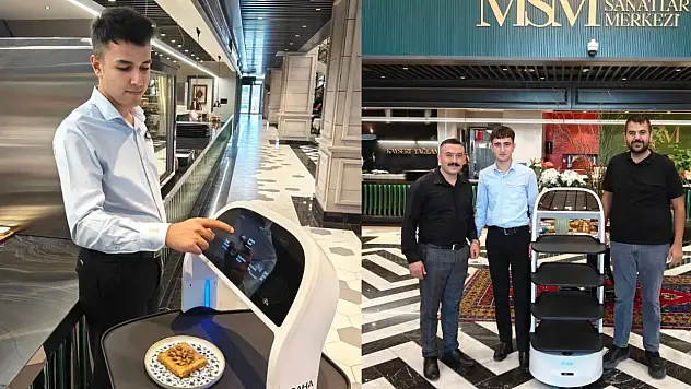 Kayseri'de MSM teknolojiye koşuyor: Robot garson iş başında!