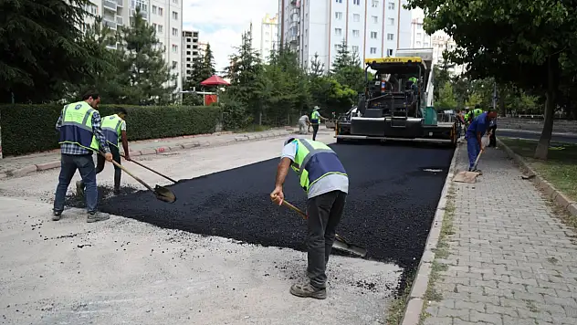 Kayseri'de o bölgede asfalt çalışması sürüyor!