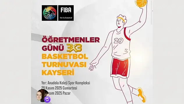 Kayseri'de Öğretmenler Günü'ne Özel turnuvada 24 takım yarışacak!