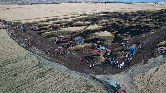 Kayseri'de onlarca dekar ekili alan küle döndü!