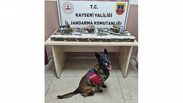 Kayseri'de şehirlerarası otobüste 10 bin kaçak makaron ele geçirildi!