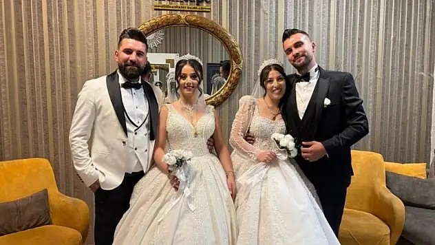 Kayseri'de sıra dışı düğün: Kardeşler bacanak ve elti oldu