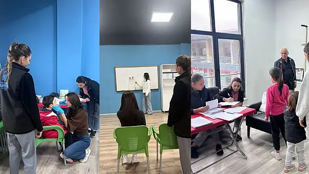 Kayseri'de spor okulu öğrencilerine sağlık taraması!