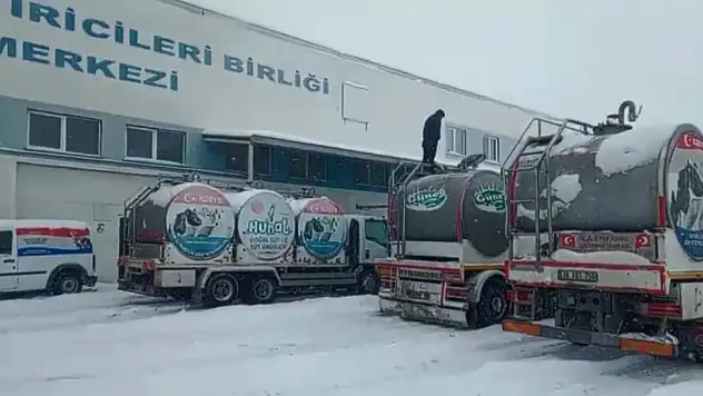 Kayseri'de süt seferberliği! Kışa rağmen tonlarca süt böyle kurtarıldı