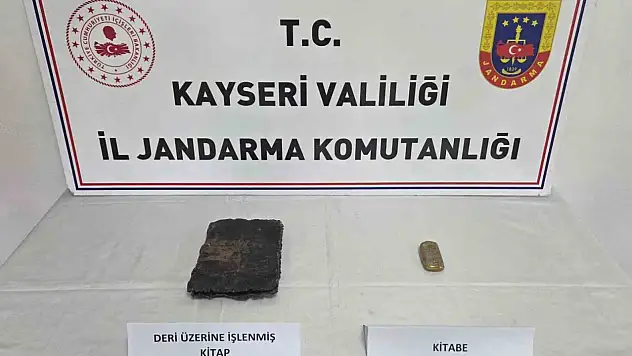 Kayseri'de tarihi eser operasyonu