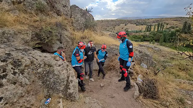 Kayseri'de tatbikata kendini kaptırdı: 'Jandarma gelmeden altınları al'