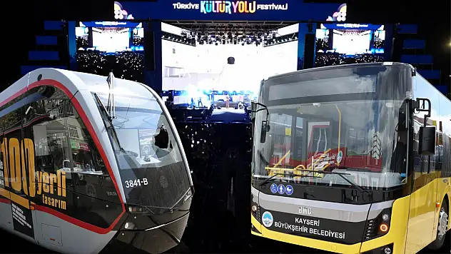 Kayseri'de toplu ulaşıma festivale özel düzenleme: İşte hareket saatleri ve güzergahları!