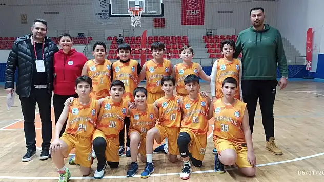 Kayseri'de U12 erkekler basketbol müsabakaları sona erdi