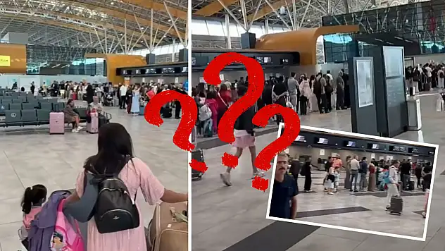 Kayseri'de uçak yolculuğu çileye döndü: Havalimanı'nda bitmeyen uzun kuyruklar!