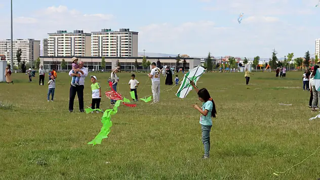 Kayseri'de uçurtmalar bağımlılığa karşı uçtu