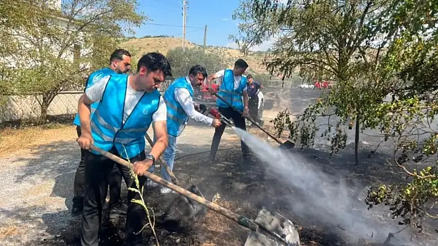 Kayseri'de yangın alarmı! Ülkü Ocakları teşkilatı sahaya indi