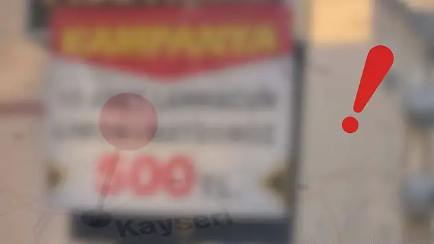 Kayseri'de yapılan kampanya dikkat çekti – 'Zaten bedava değil miydi?