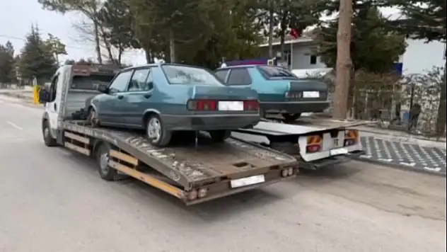 Kayseri'de yarış yapan 2 sürücüye ceza
