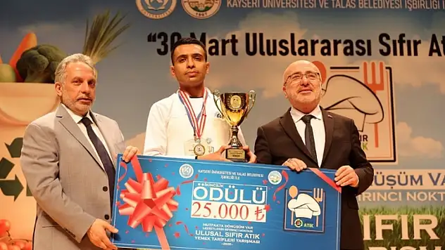 Kayseri'de yemek yarışmasında ödüller sahiplerini buldu