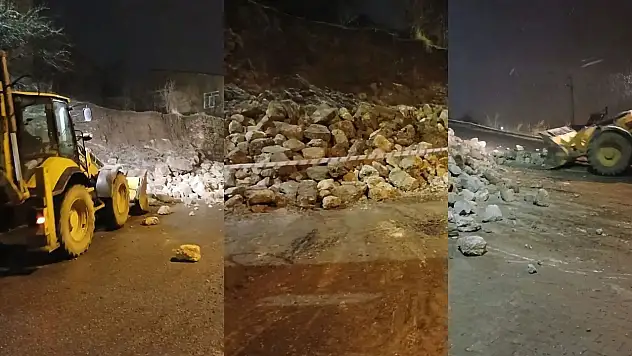Kayseri'de yoğun yağış: O ilçede heyelan meydana geldi