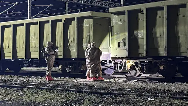 Kayseri'de yük treninde kimyasal sızıntı! Ekipler alarma geçti