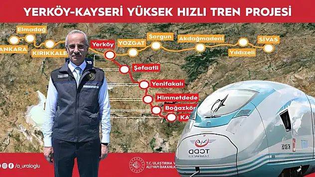 Kayseri'de yüksek hızlı tren sürprizi! Bakan Uraloğlu beklenen gelişmeyi açıkladı