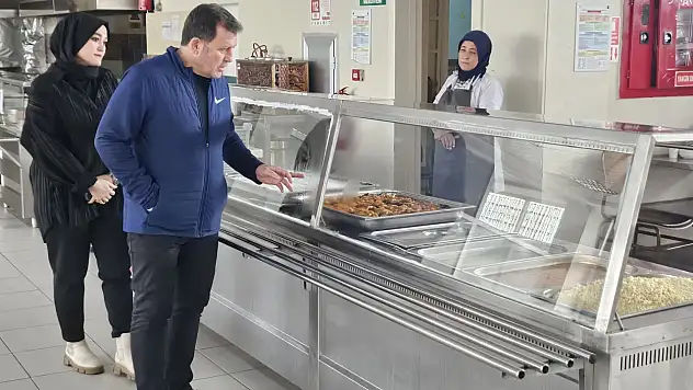 Kayseri'de yurt yemekleri incelendi