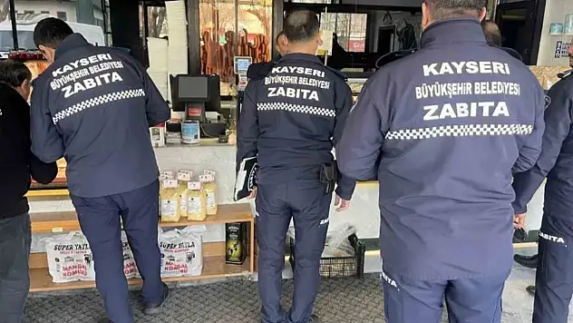 Kayseri'de zabıta ekiplerinin nisan ayı faaliyet raporu açıklandı!