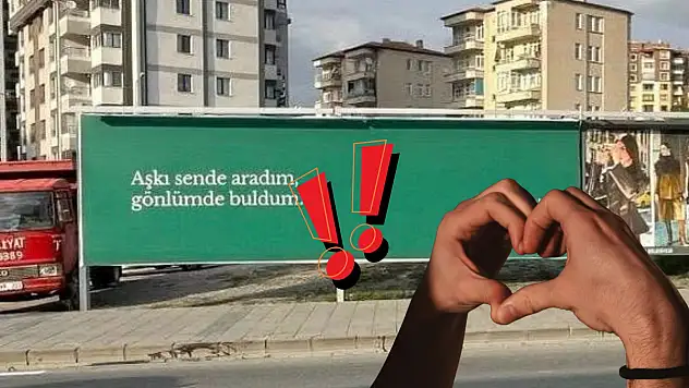 Kayseri'deki 'Gizemli aşık' merak uyandırdı!