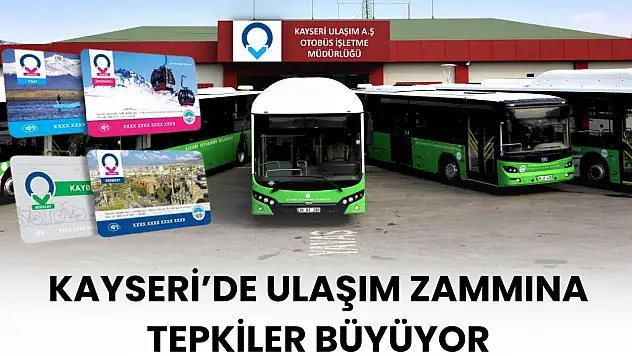 Kayseri'de ulaşım zammına tepkiler büyüyor!