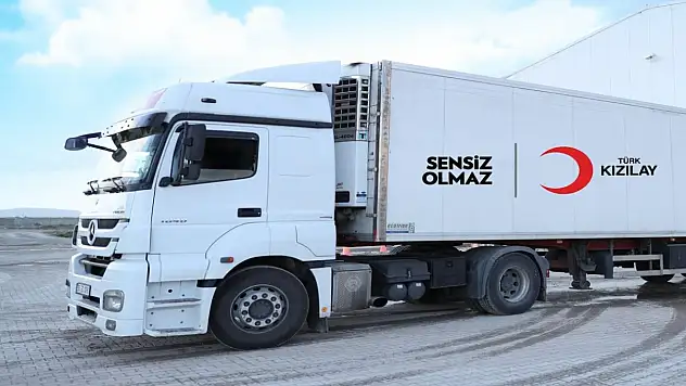 Kayseri'den Gazze'ye bir tır insani yardım