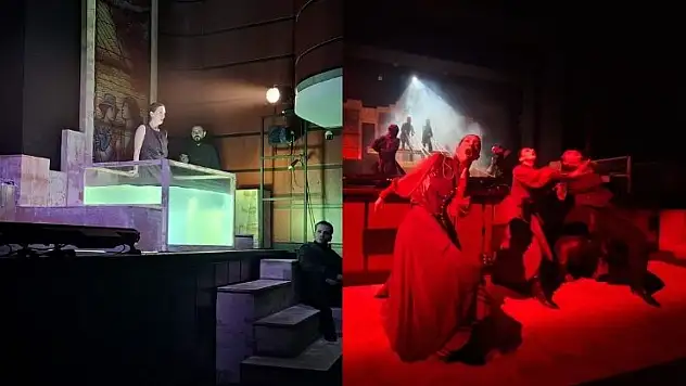 Kayseri Devlet Tiyatrosu ''Bernarda'' ile sahneye damga vurdu!