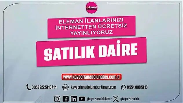 Kayseri Erkilet Ertuğrul Gazi'de satılık daire