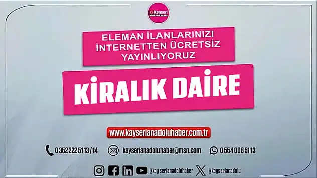 Kayseri Esenyurt'ta kiralık 3+1 daire...