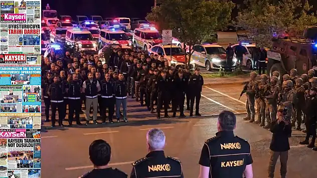 Kayseri Gazetelerinde 17 Haziran Çarşamba günü manşet tek: Kayseri'de Cumhuriyet tarihinin en büyük operasyonu!