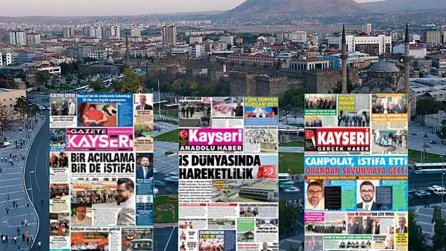 Kayseri gazetelerinden 28 Ekim sabahına dikkat çeken manşetler!
