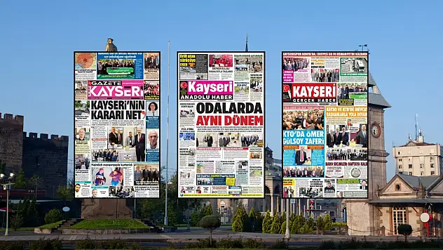 Kayseri gazetelerinin 5 Ekim manşeti ''oda seçimleri'' oldu!